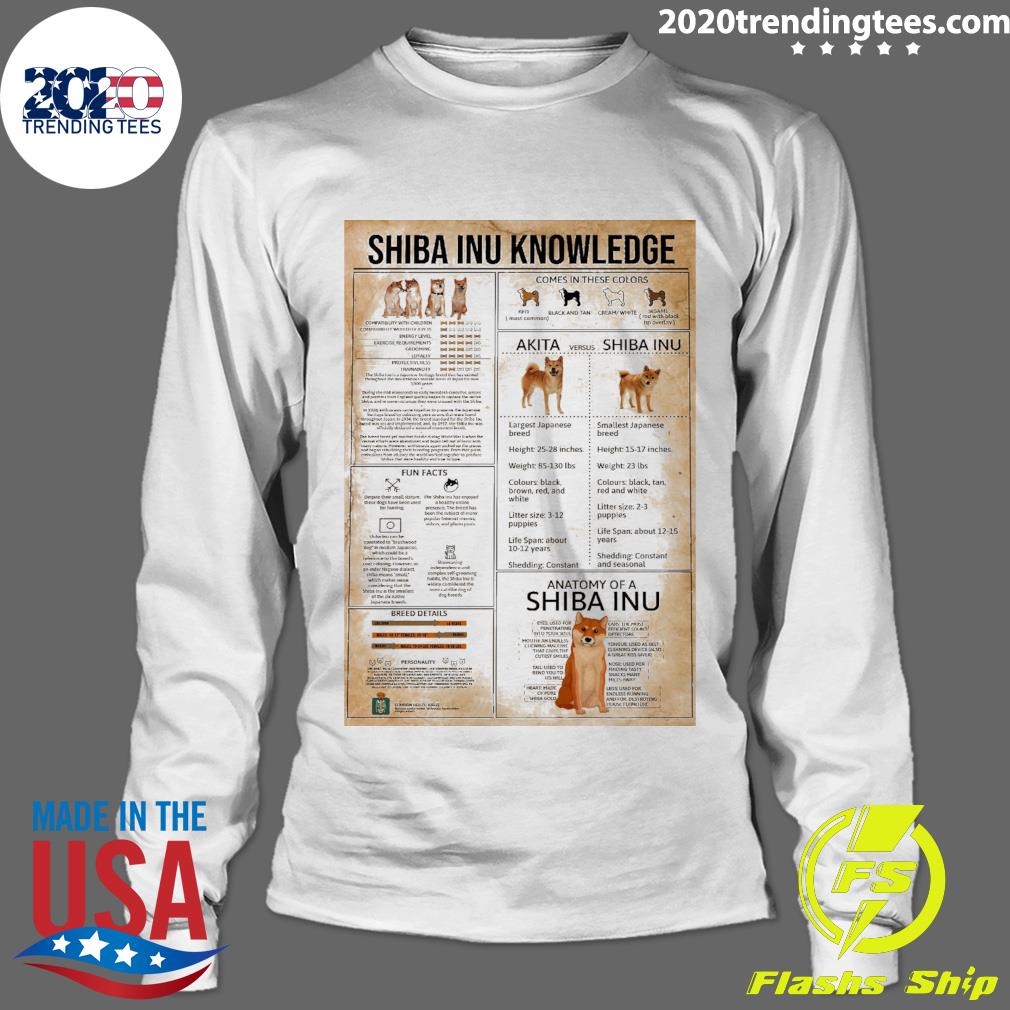Official shiba Inu Knowledge - Adult & Kids T-Shirts, Sweatshirts & Hoodies apparel design preview 4