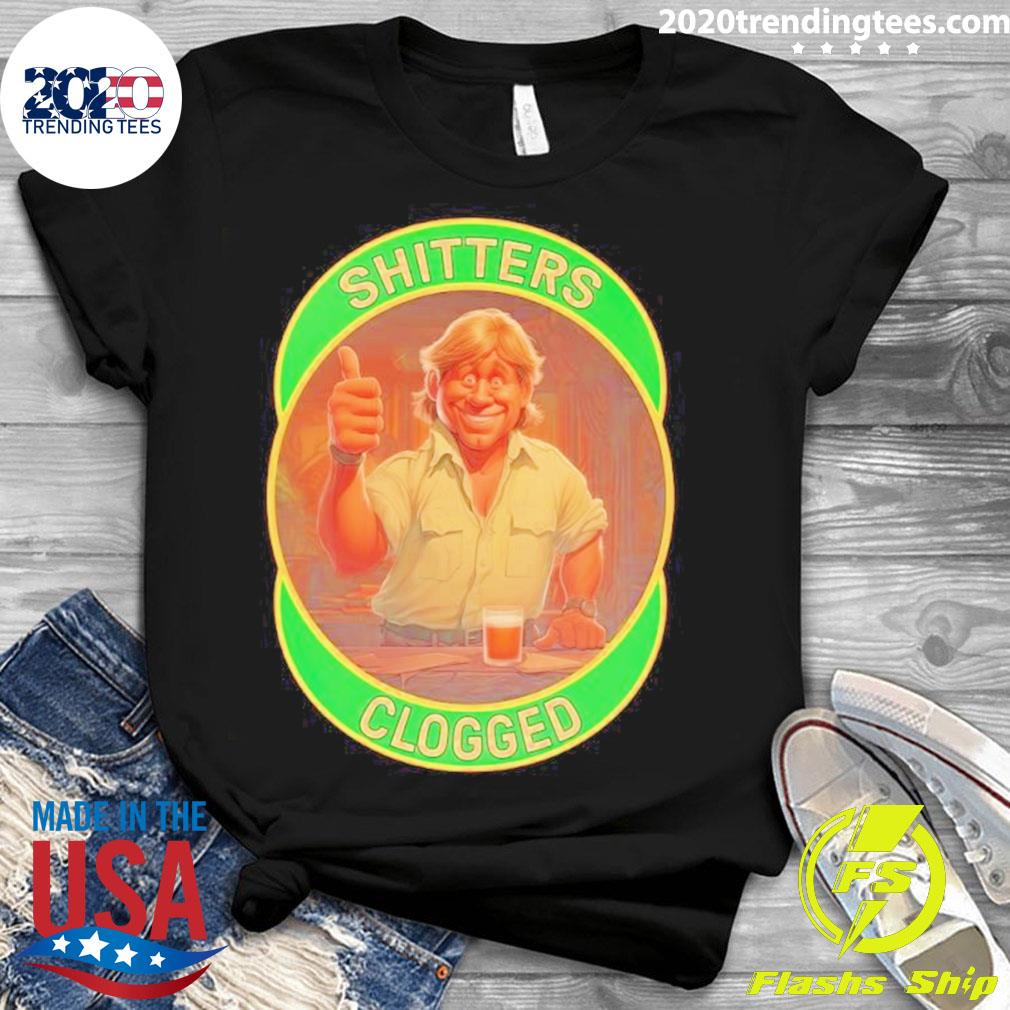 Official shitters Clogged - Adult & Kids T-Shirts, Sweatshirts & Hoodies apparel design preview 3