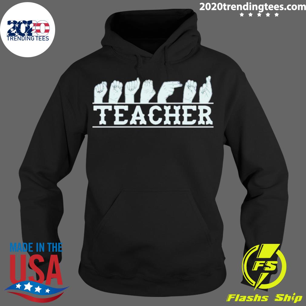 Official sign Language Teacher Asl Conversation - Adult & Kids T-Shirts, Sweatshirts & Hoodies apparel design preview 2