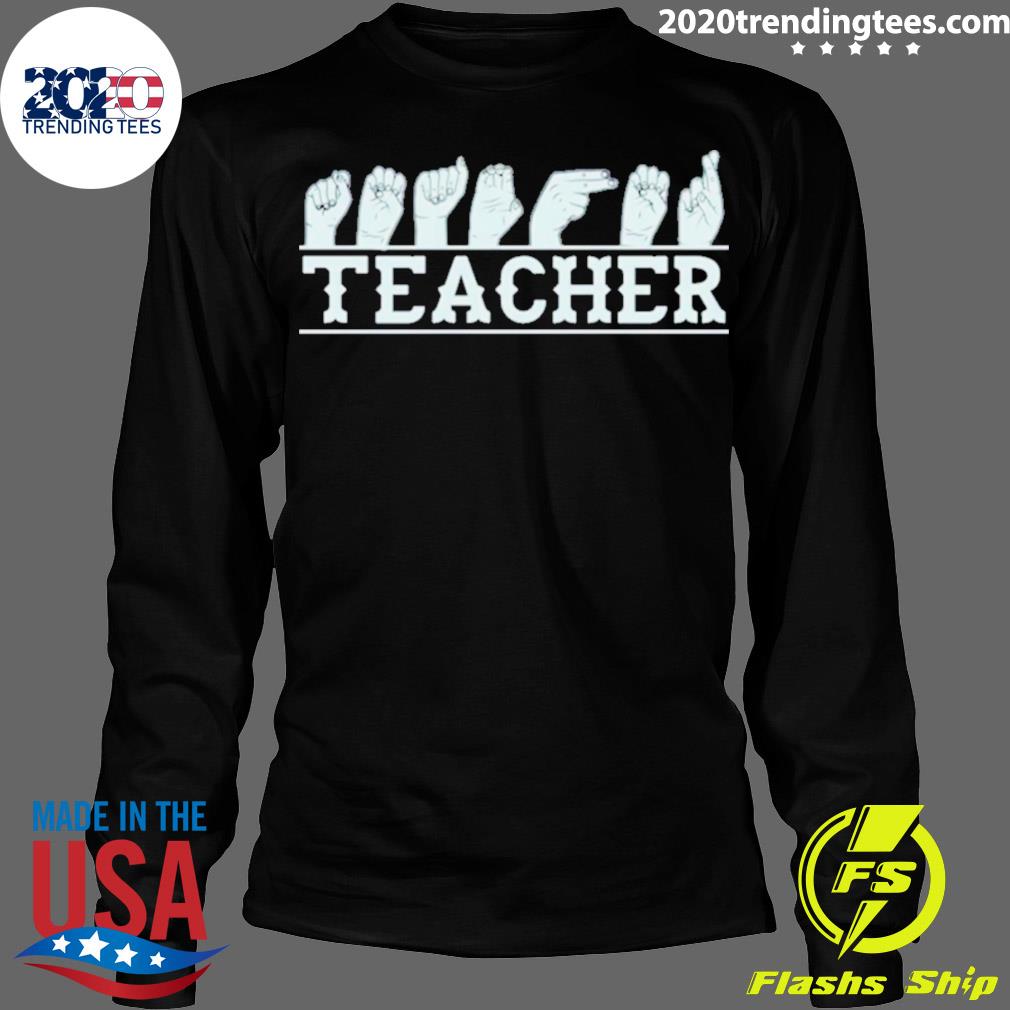Official sign Language Teacher Asl Conversation - Adult & Kids T-Shirts, Sweatshirts & Hoodies apparel design preview 4