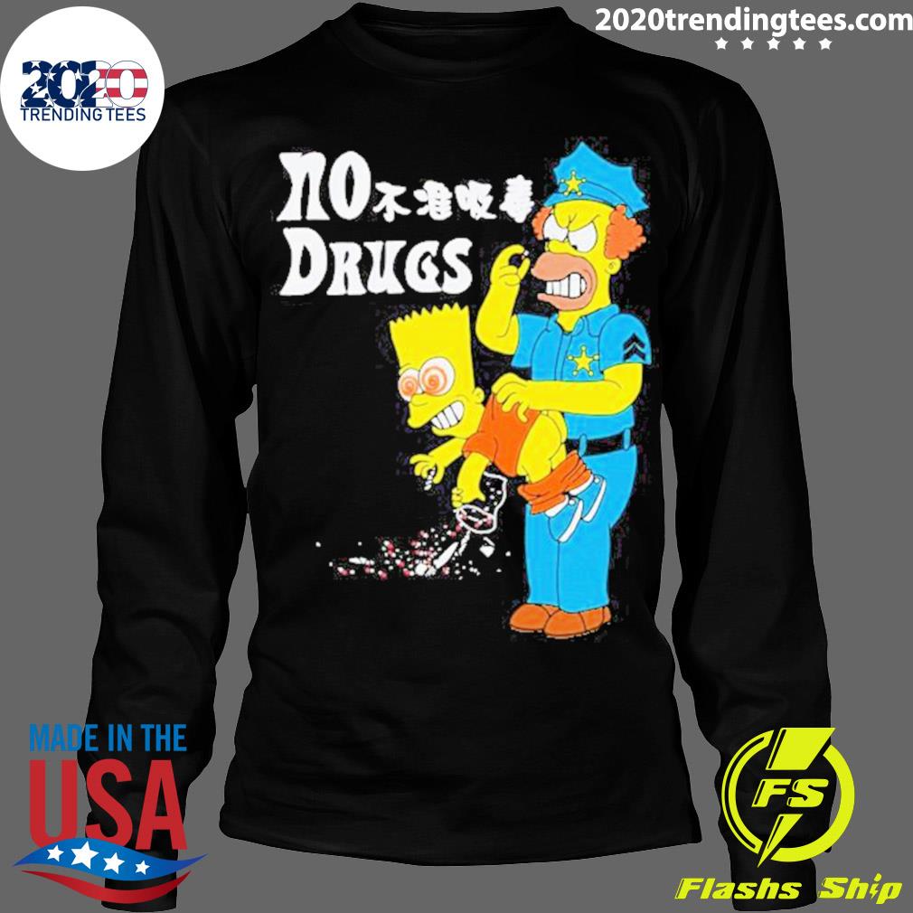 Official simpson No Drugs - Adult & Kids T-Shirts, Sweatshirts & Hoodies apparel design preview 4