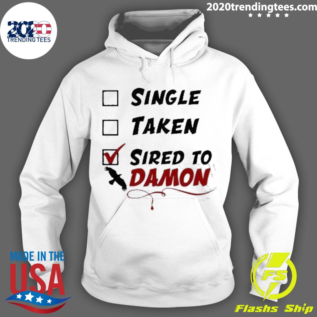 Official single Taken Sired To Damon - Adult & Kids T-Shirts, Sweatshirts & Hoodies apparel design preview 2