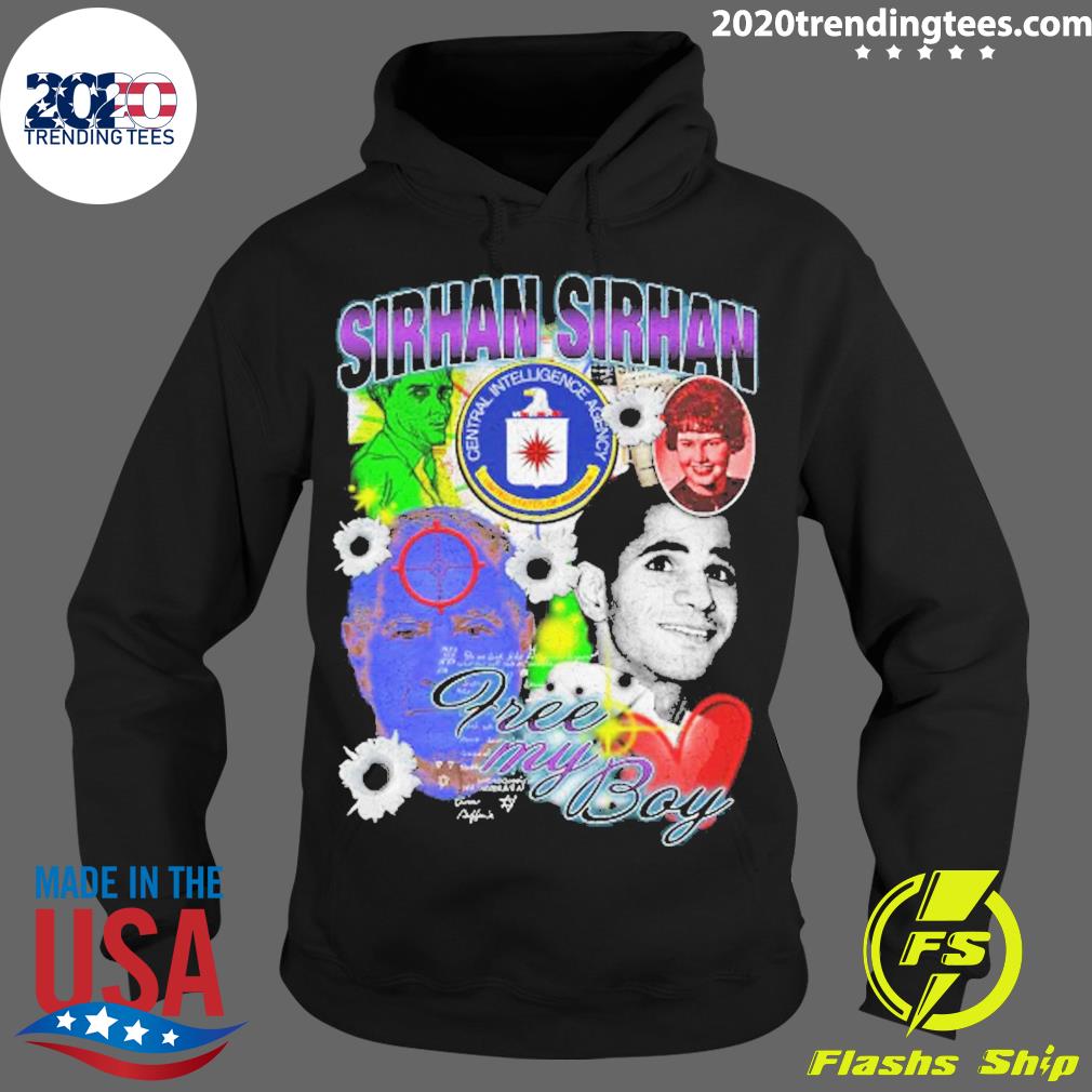Official sirhan Free My Boy - Adult & Kids T-Shirts, Sweatshirts & Hoodies apparel design preview 2