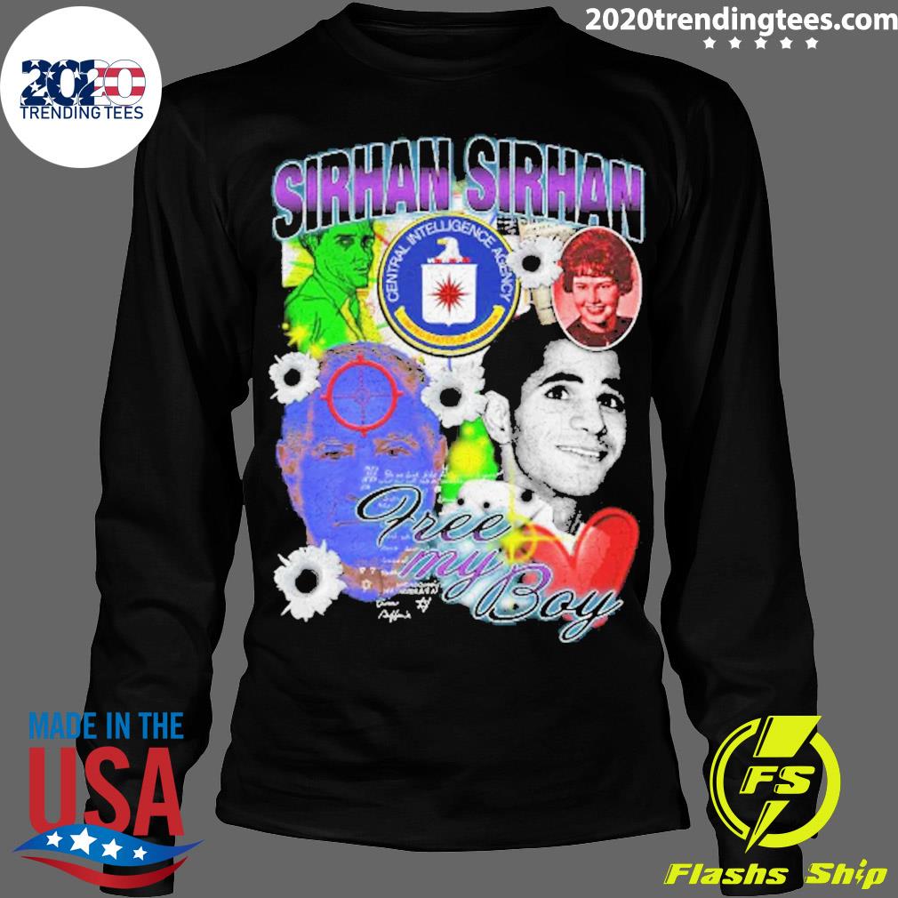 Official sirhan Free My Boy - Adult & Kids T-Shirts, Sweatshirts & Hoodies apparel design preview 4