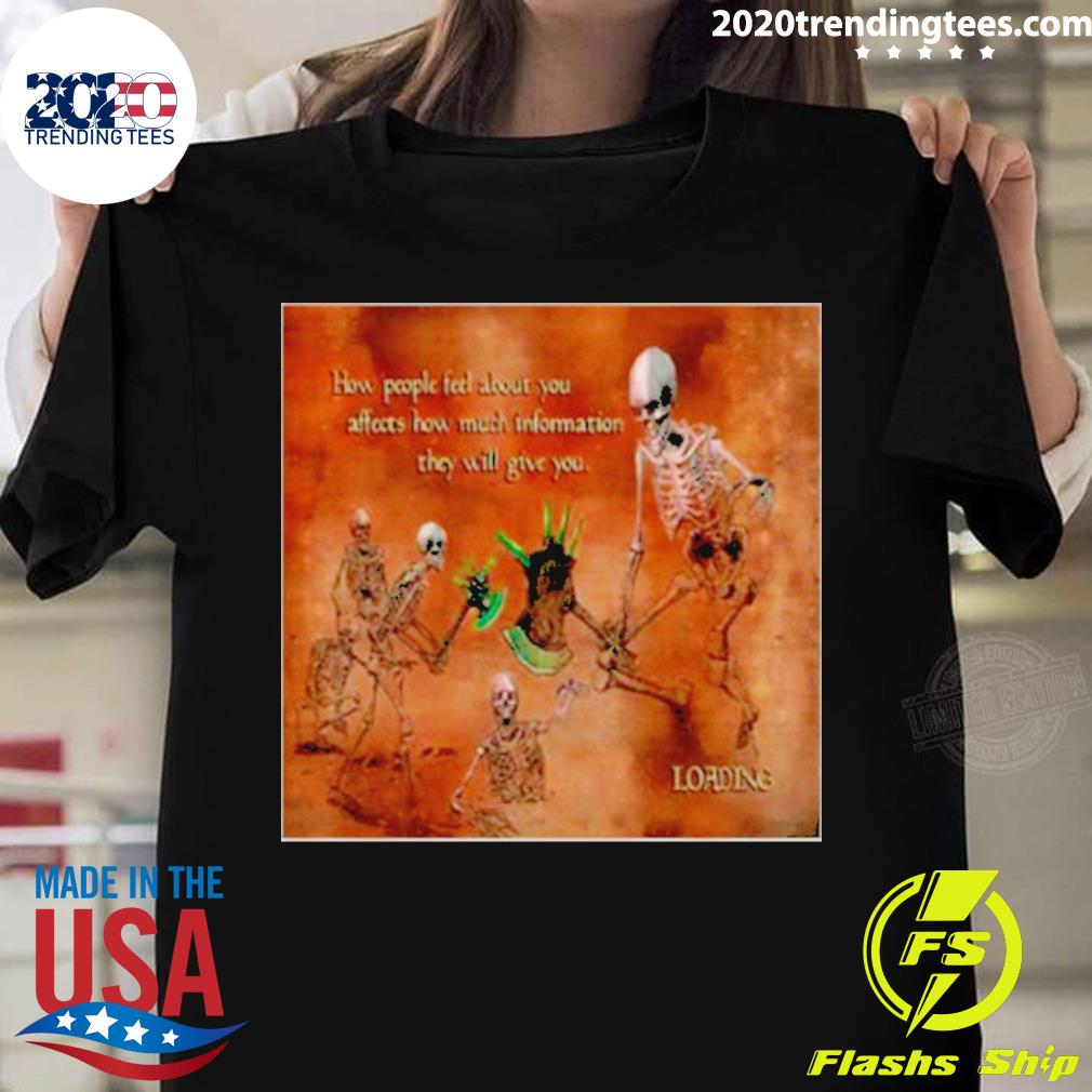 Official skeleton How People Feel About You Affects - Adult & Kids T-Shirts, Sweatshirts & Hoodies apparel design preview 1