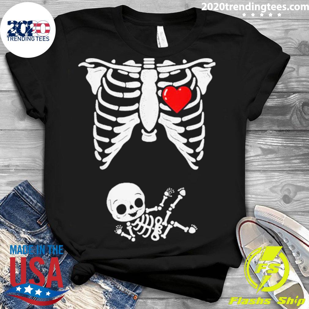 Official skeleton Pregnancy Announcement Xray - Adult & Kids T-Shirts, Sweatshirts & Hoodies apparel design preview 3