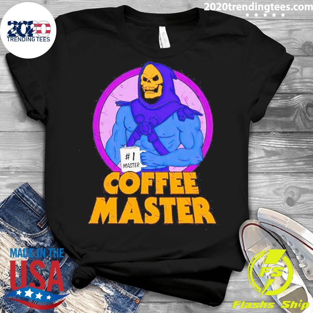 Official skeletor Coffee Master #1 - Adult & Kids T-Shirts, Sweatshirts & Hoodies apparel design preview 3