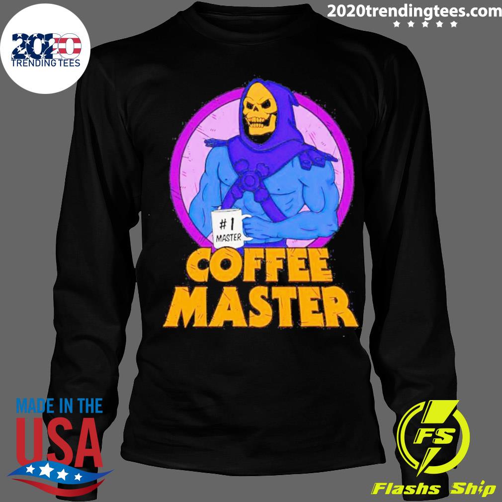 Official skeletor Coffee Master #1 - Adult & Kids T-Shirts, Sweatshirts & Hoodies apparel design preview 4