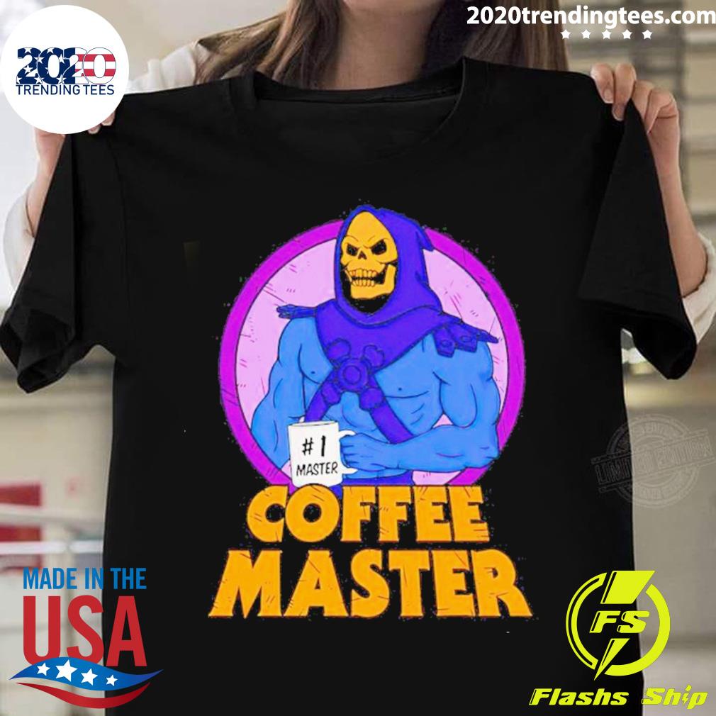 Official skeletor Coffee Master #1 - Adult & Kids T-Shirts, Sweatshirts & Hoodies apparel design preview 1