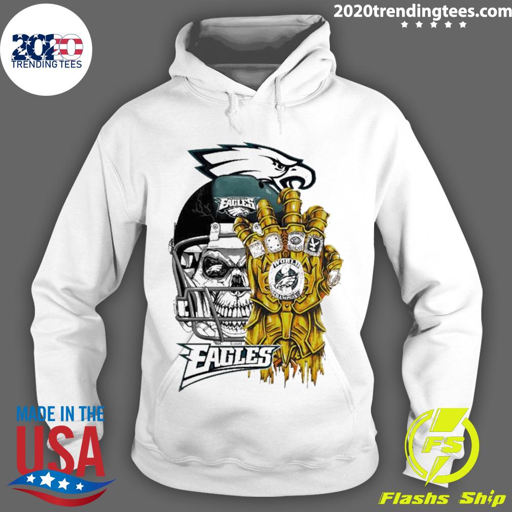 Official skull Helmet Philadelphia Eagles World - Adult & Kids T-Shirts, Sweatshirts & Hoodies apparel design preview 2