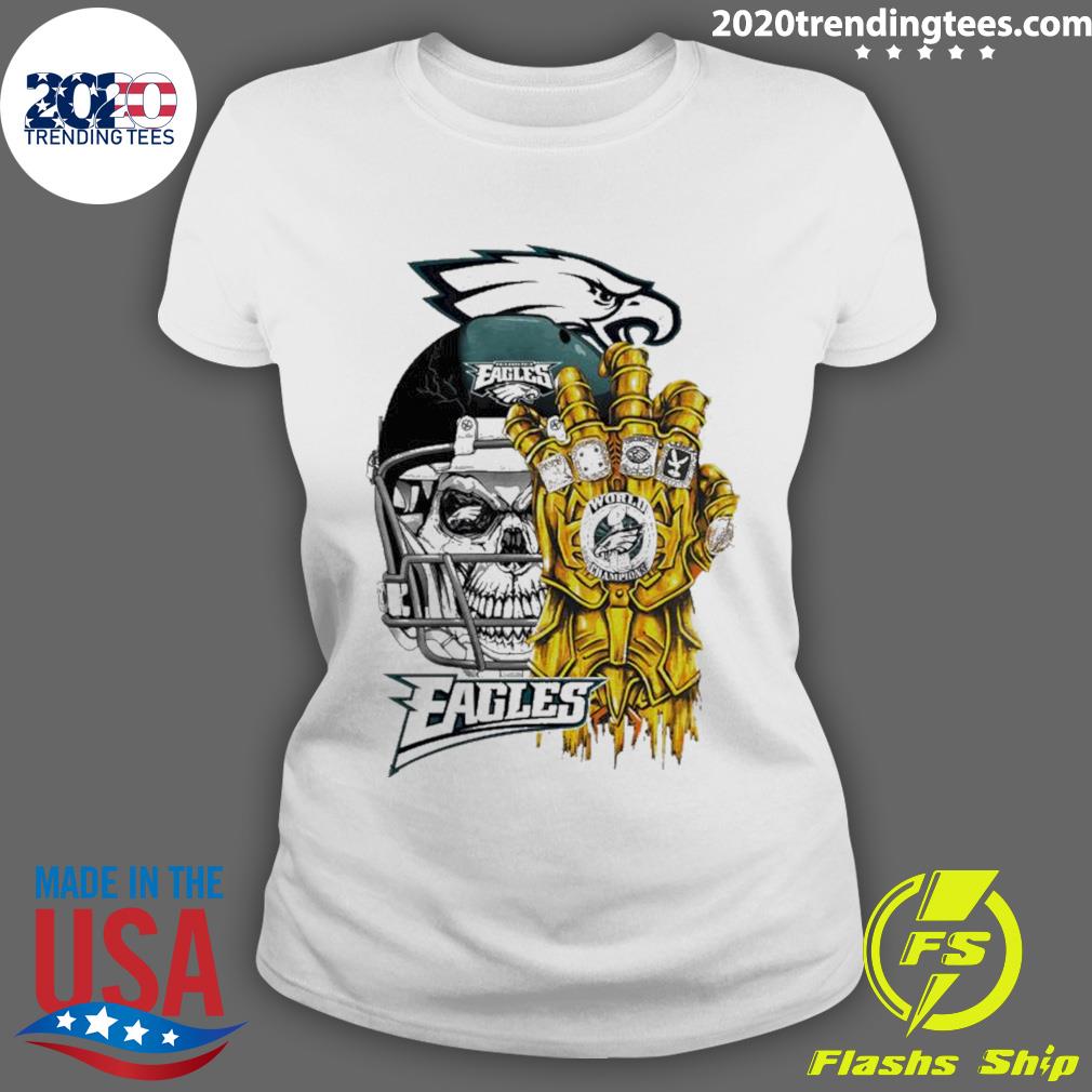 Official skull Helmet Philadelphia Eagles World - Adult & Kids T-Shirts, Sweatshirts & Hoodies apparel design preview 3