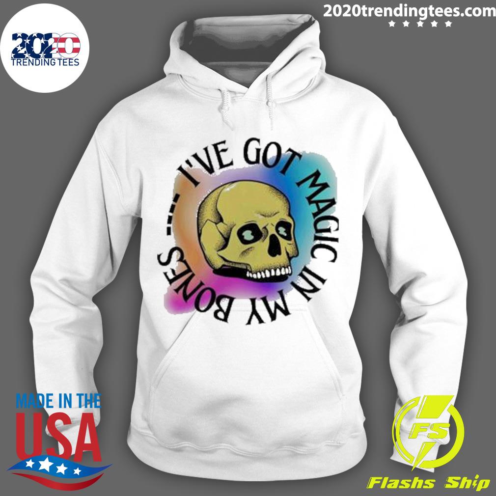 Official skull I've Got Magic In My Bones - Adult & Kids T-Shirts, Sweatshirts & Hoodies apparel design preview 2
