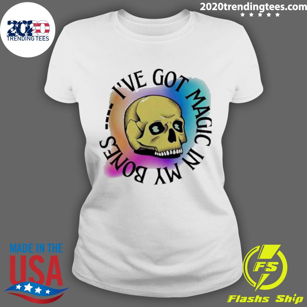 Official skull I've Got Magic In My Bones - Adult & Kids T-Shirts, Sweatshirts & Hoodies apparel design preview 3