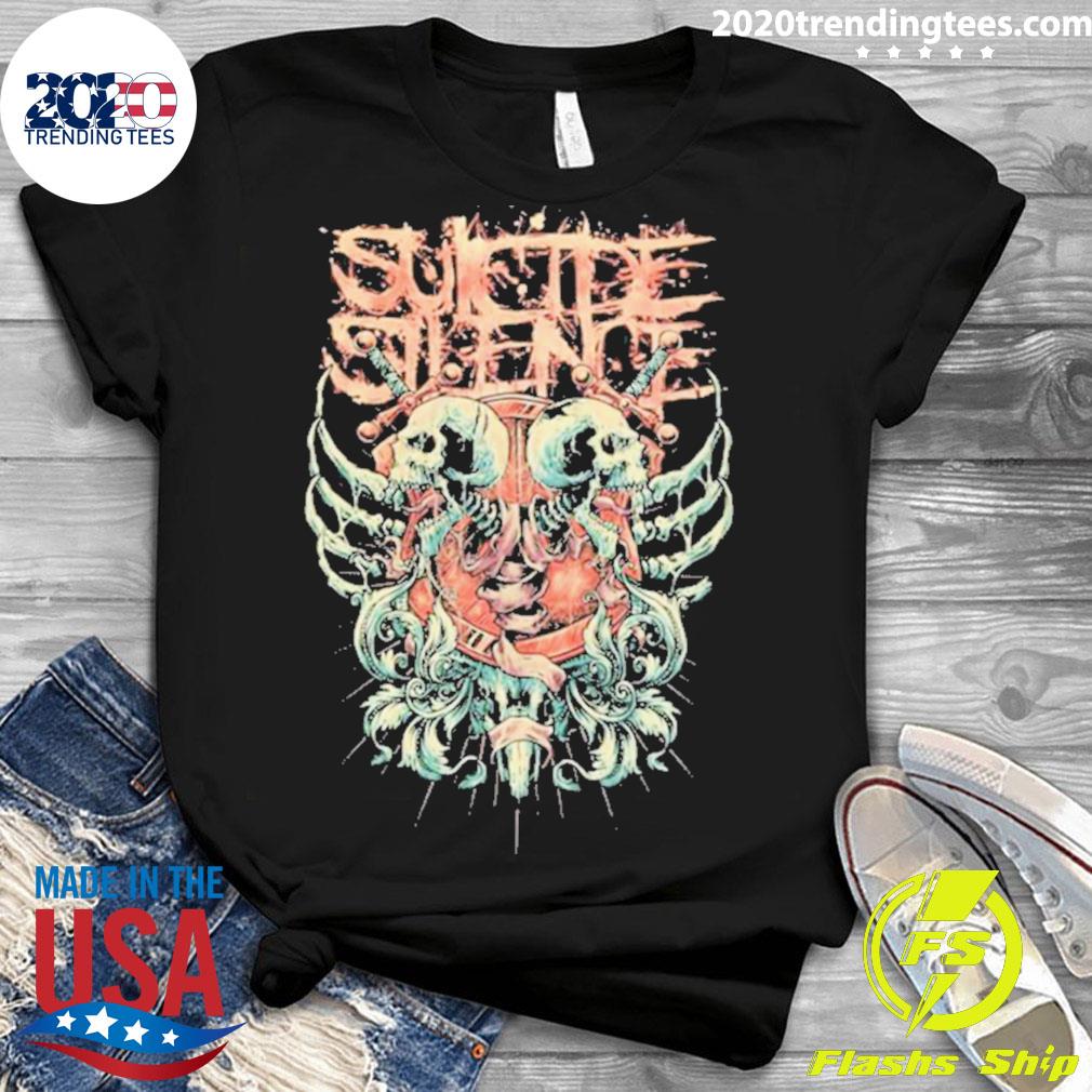 Official skulls Suicide Silence - Adult & Kids T-Shirts, Sweatshirts & Hoodies apparel design preview 3