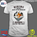 Official Sloth Hiking Solves Most Of My Problems - Adult & Kids T-Shirts, Sweatshirts & Hoodies apparel design preview 1