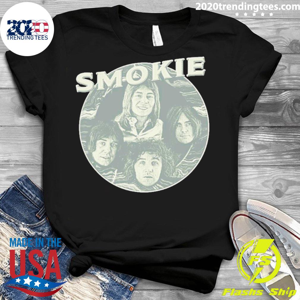 Official smoke Band Smokie - Adult & Kids T-Shirts, Sweatshirts & Hoodies apparel design preview 3