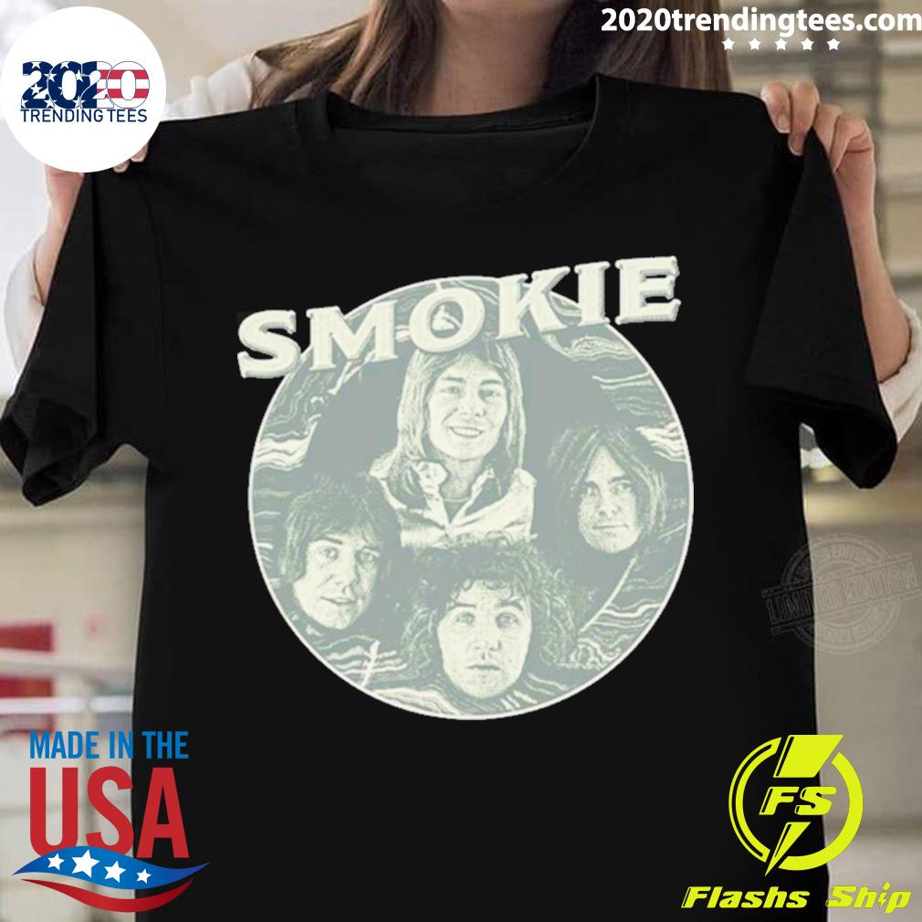 Official smoke Band Smokie - Adult & Kids T-Shirts, Sweatshirts & Hoodies apparel design preview 1