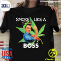 Official smoke like a boss woman - Adult & Kids T-Shirts, Sweatshirts & Hoodies apparel design preview 1