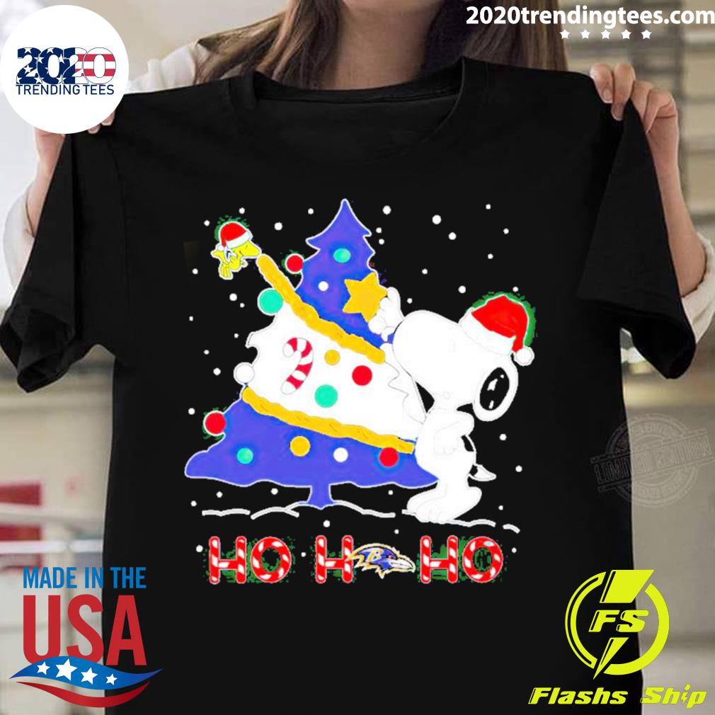 Official snoopy and Woodstock Baltimore Ravens - Adult & Kids T-Shirts, Sweatshirts & Hoodies apparel design preview 1