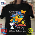 Official snoopy Sometimes I Just Look Up Smile And - Adult & Kids T-Shirts, Sweatshirts & Hoodies apparel design preview 1