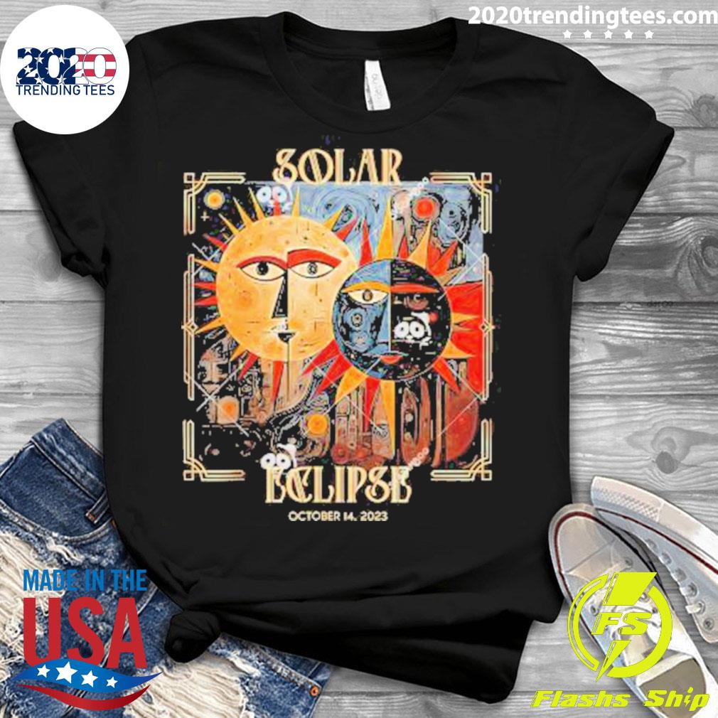 Official solar Eclipse October 14 2023 - Adult & Kids T-Shirts, Sweatshirts & Hoodies apparel design preview 3