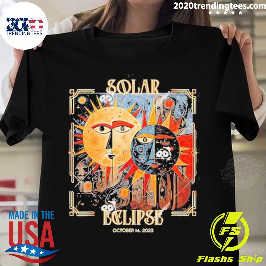 Official solar Eclipse October 14 2023 - Adult & Kids T-Shirts, Sweatshirts & Hoodies apparel design preview 1