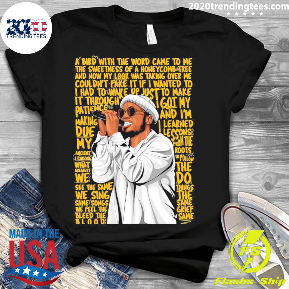 Official song Lyrics Anderson Paak - Adult & Kids T-Shirts, Sweatshirts & Hoodies apparel design preview 3