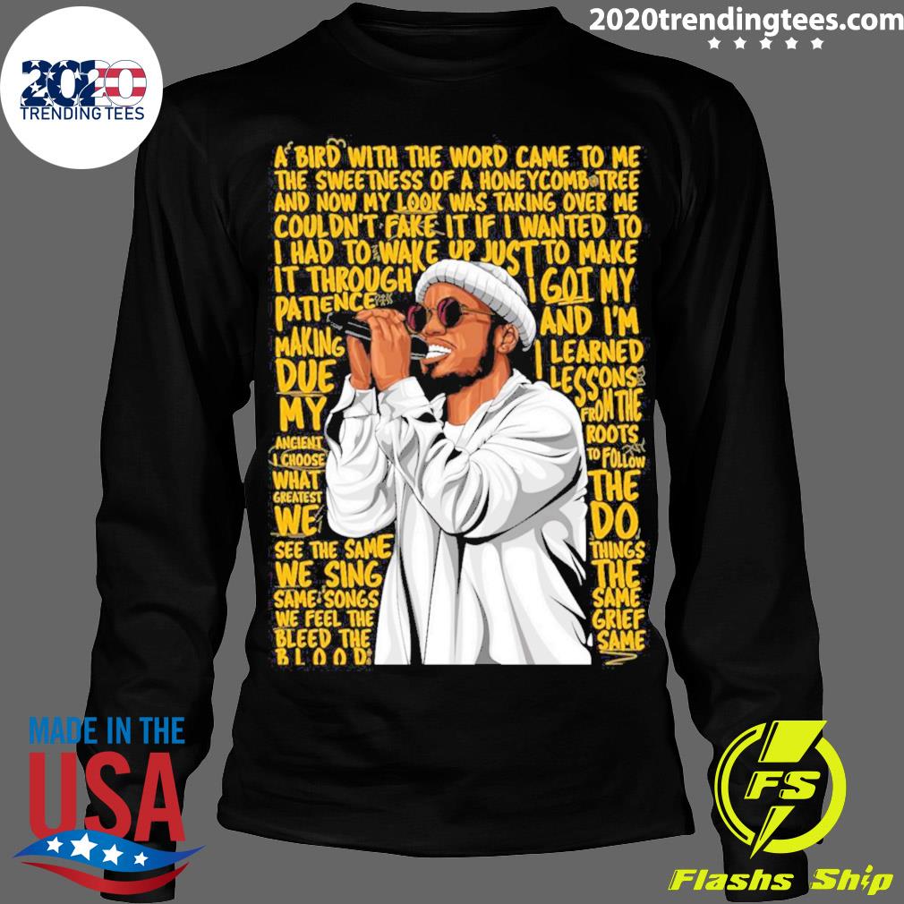 Official song Lyrics Anderson Paak - Adult & Kids T-Shirts, Sweatshirts & Hoodies apparel design preview 4