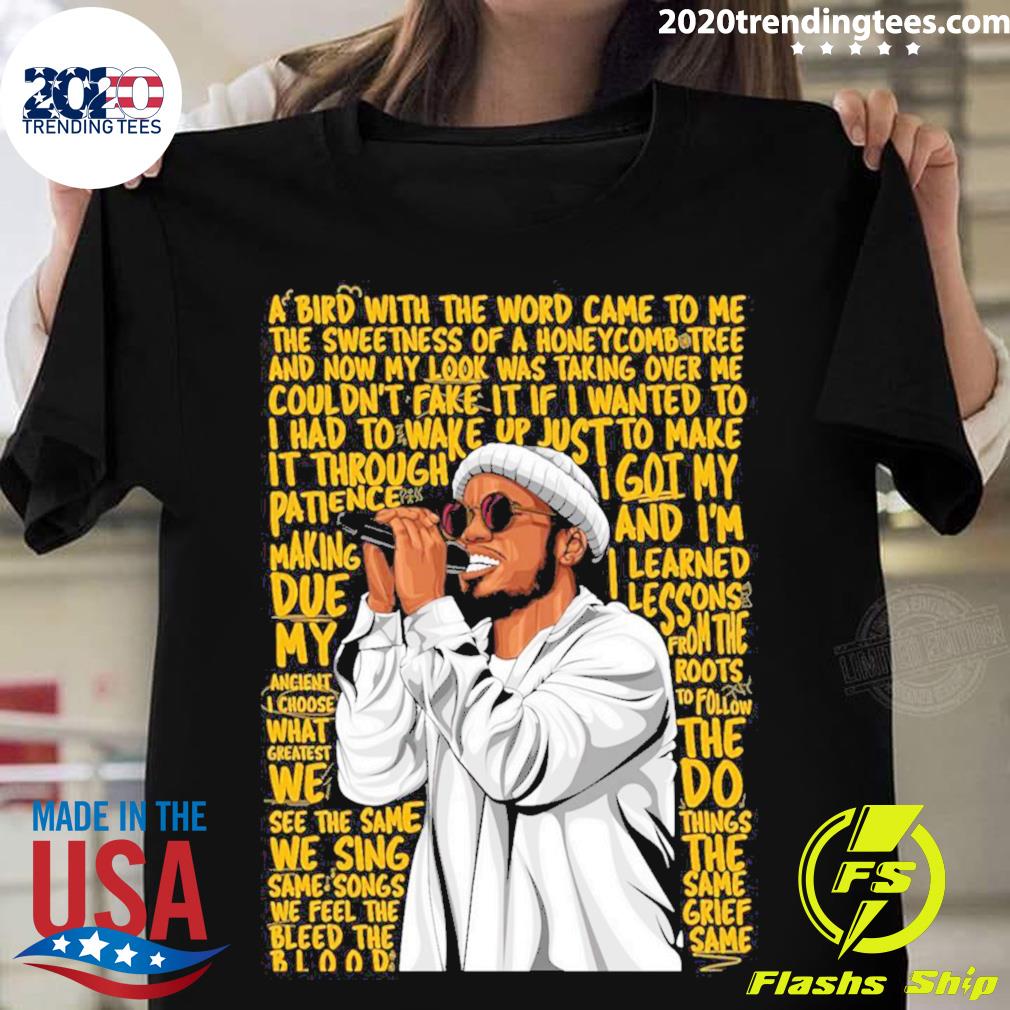 Official song Lyrics Anderson Paak - Adult & Kids T-Shirts, Sweatshirts & Hoodies apparel design preview 1