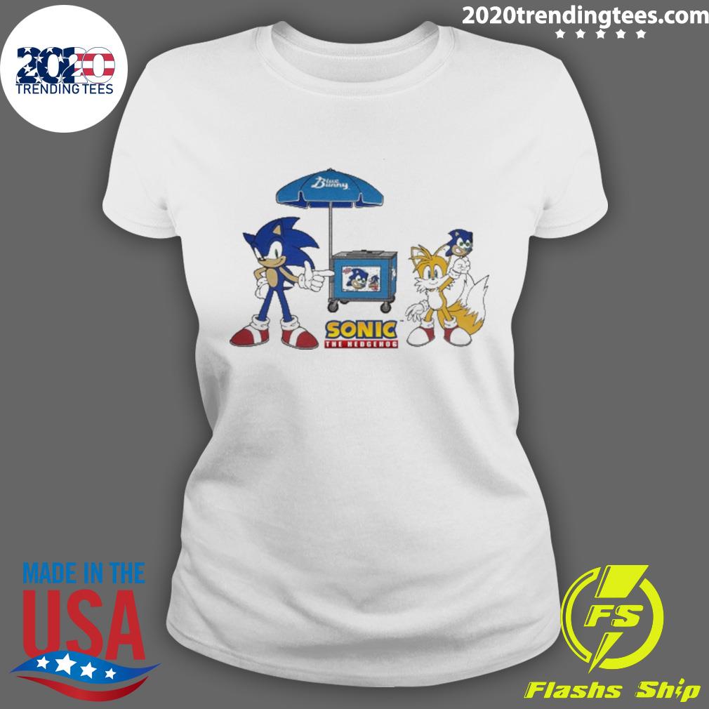 Official sonic Blue Bunny Ice Cream Trucks - Adult & Kids T-Shirts, Sweatshirts & Hoodies apparel design preview 3