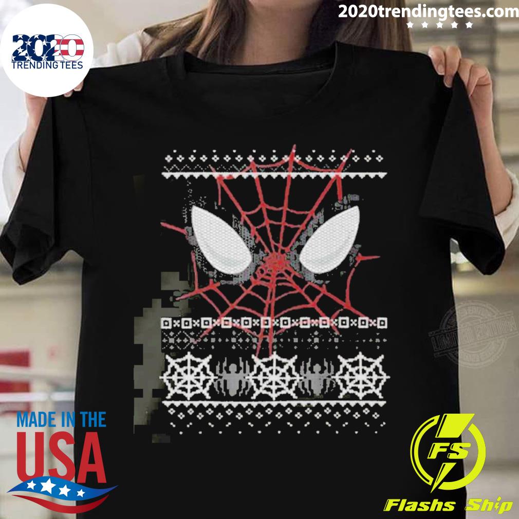Official spider Eyes Xmas Spiderman Christmas - Adult & Kids T-Shirts, Sweatshirts & Hoodies apparel design preview 1