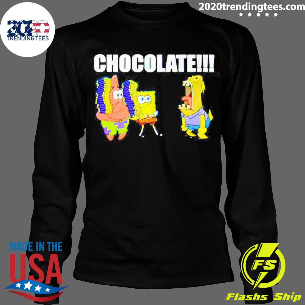 Official spongebob Squarepants Chocolate - Adult & Kids T-Shirts, Sweatshirts & Hoodies apparel design preview 4