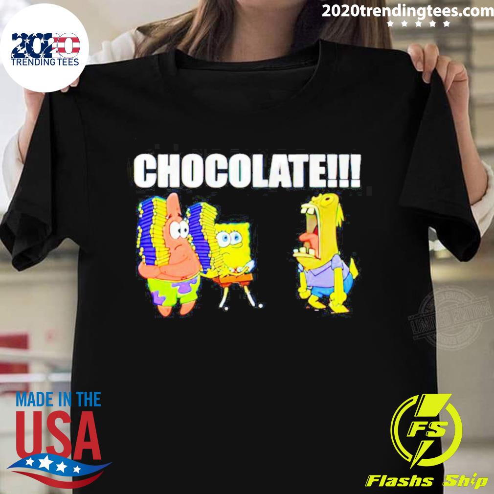 Official spongebob Squarepants Chocolate - Adult & Kids T-Shirts, Sweatshirts & Hoodies apparel design preview 1
