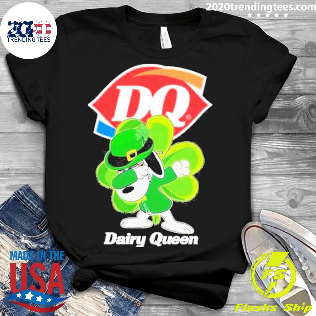 Official st Patrick's Day Snoopy Dabbing Dairy Queen - Adult & Kids T-Shirts, Sweatshirts & Hoodies apparel design preview 3