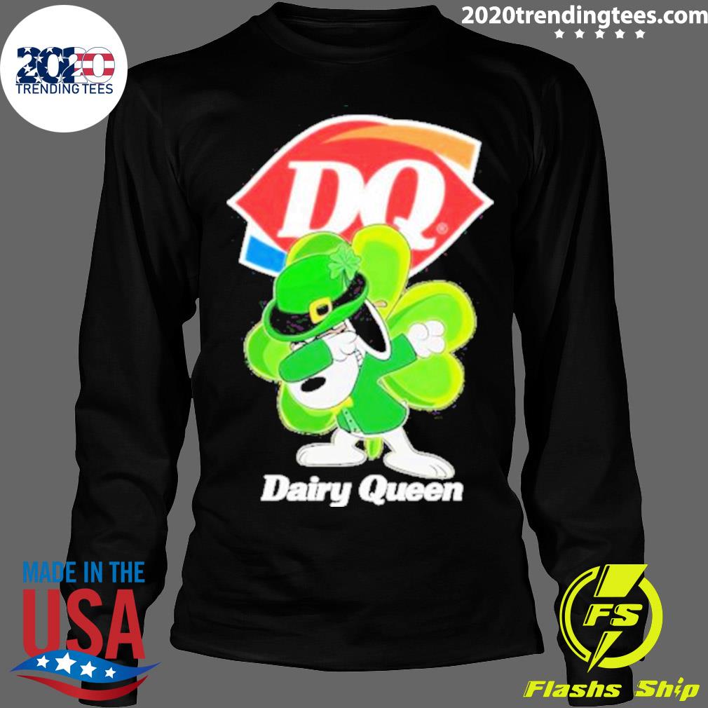 Official st Patrick's Day Snoopy Dabbing Dairy Queen - Adult & Kids T-Shirts, Sweatshirts & Hoodies apparel design preview 4