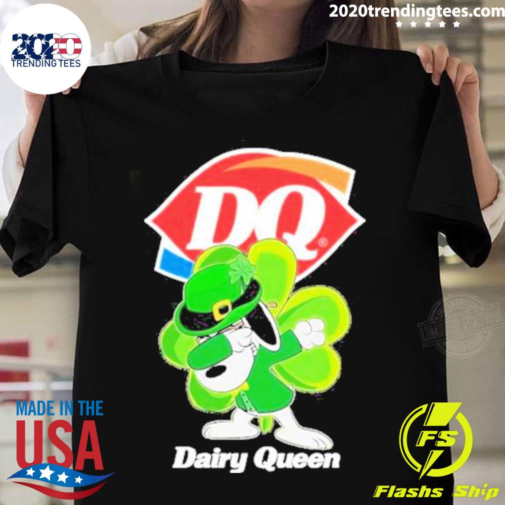 Official st Patrick's Day Snoopy Dabbing Dairy Queen - Adult & Kids T-Shirts, Sweatshirts & Hoodies apparel design preview 1