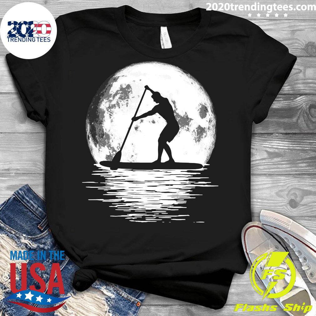 Official Stand Up Paddleboard SUP Night Ride Vintage - Adult & Kids T-Shirts, Sweatshirts & Hoodies apparel design preview 3