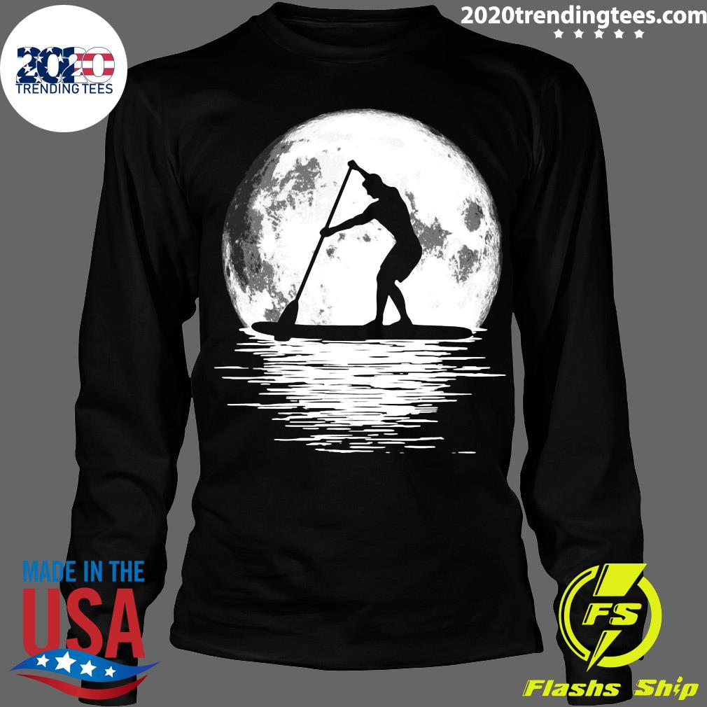 Official Stand Up Paddleboard SUP Night Ride Vintage - Adult & Kids T-Shirts, Sweatshirts & Hoodies apparel design preview 4