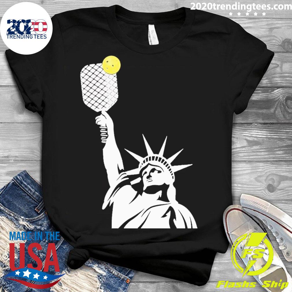 Official statue Of Liberty Pickleball - Adult & Kids T-Shirts, Sweatshirts & Hoodies apparel design preview 3