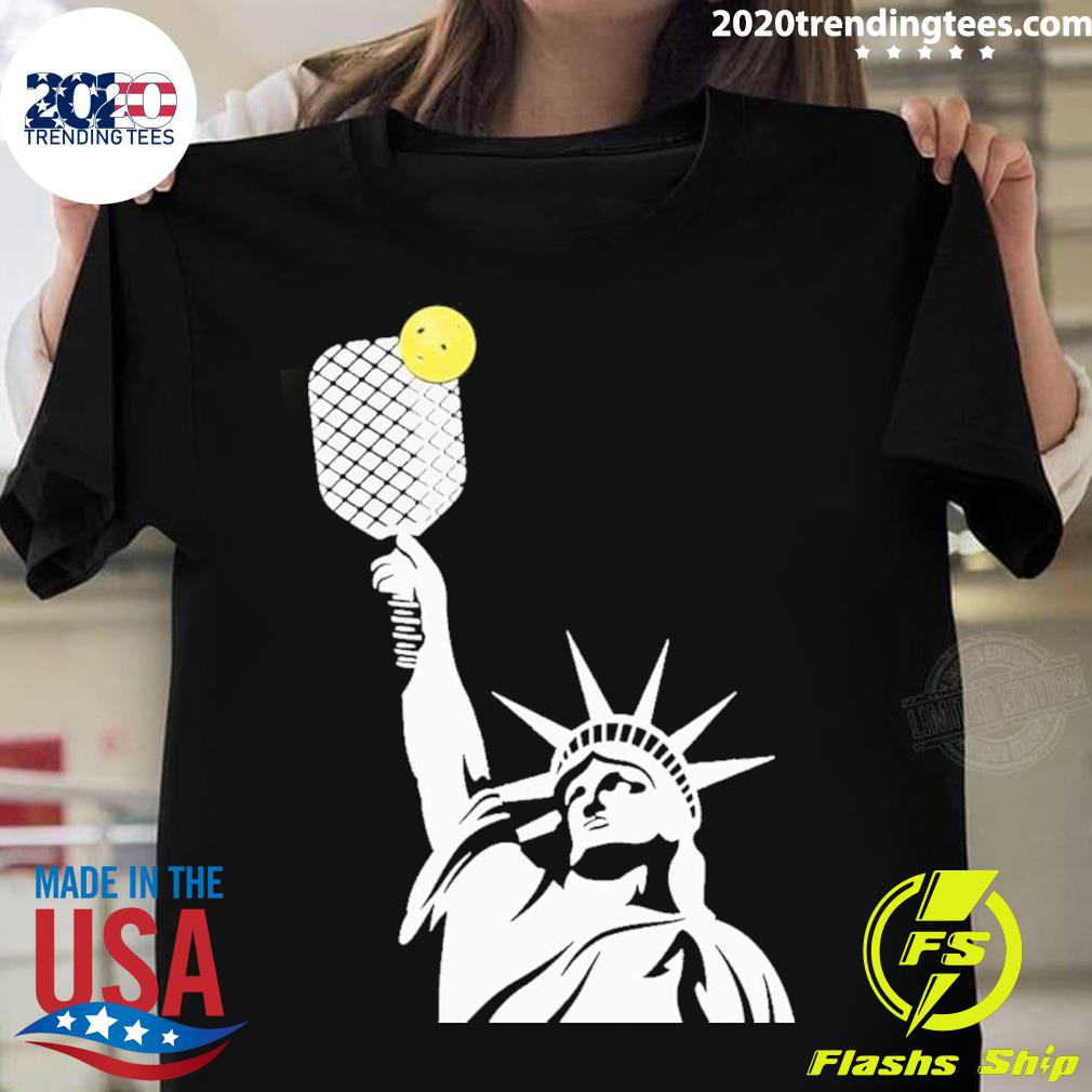 Official statue Of Liberty Pickleball - Adult & Kids T-Shirts, Sweatshirts & Hoodies apparel design preview 1