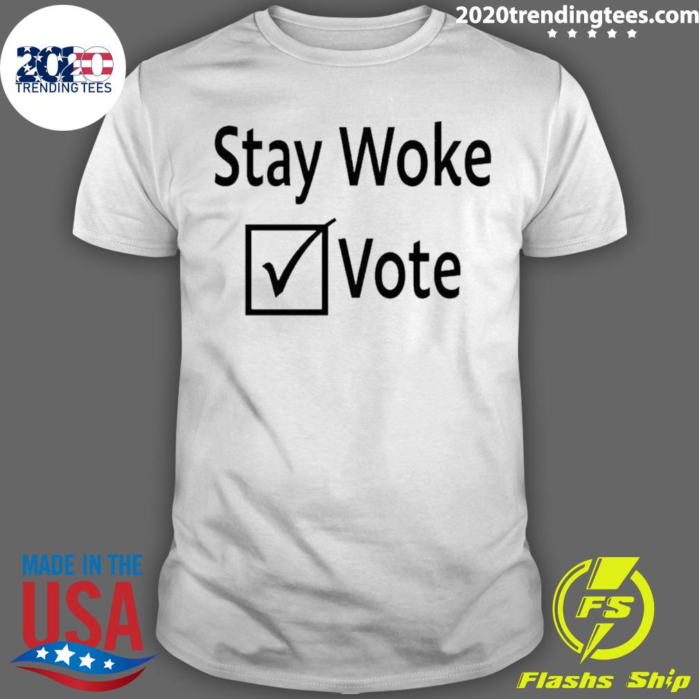 Official stay Woke Vote - Adult & Kids T-Shirts, Sweatshirts & Hoodies apparel design preview 1