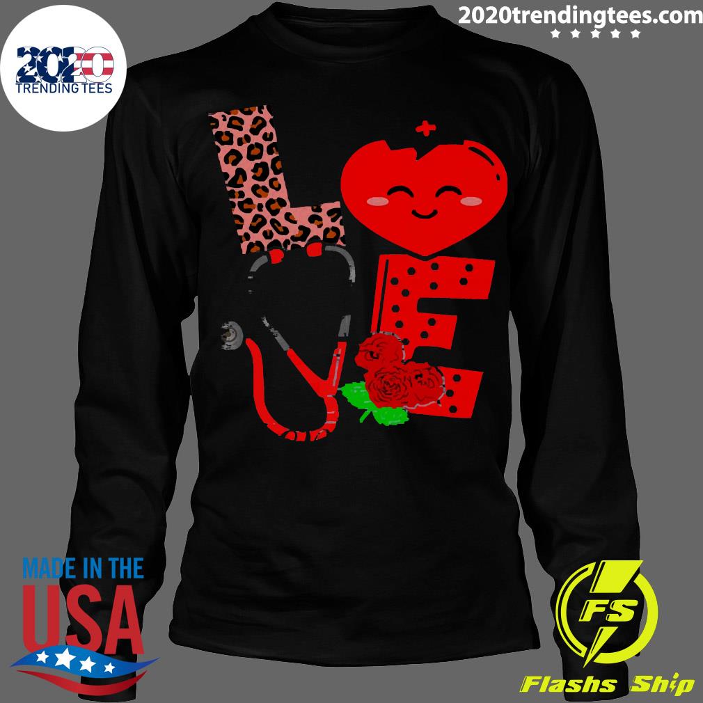 Official Stethoscope Love Valentine CNA Life Nurse - Adult & Kids T-Shirts, Sweatshirts & Hoodies apparel design preview 4
