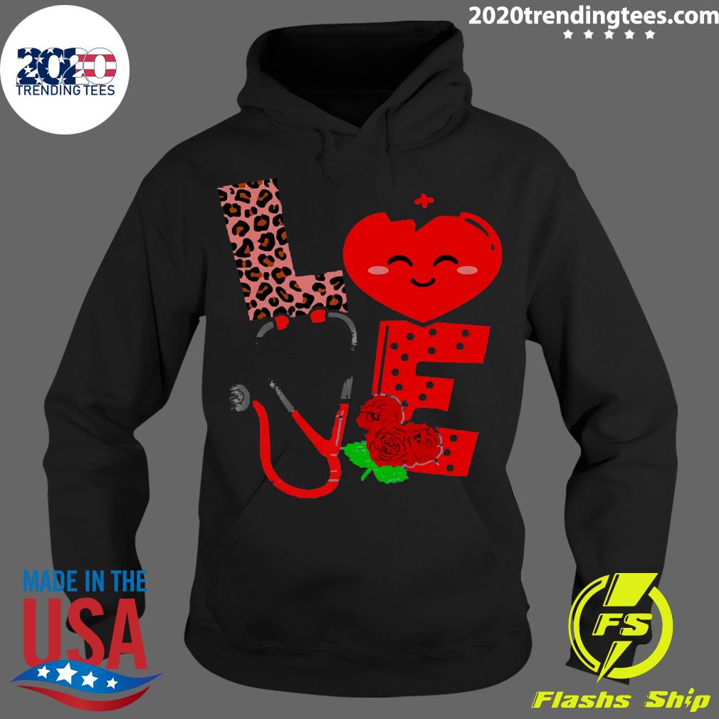 Official Stethoscope Love Valentine Registered Nurse - Adult & Kids T-Shirts, Sweatshirts & Hoodies apparel design preview 2