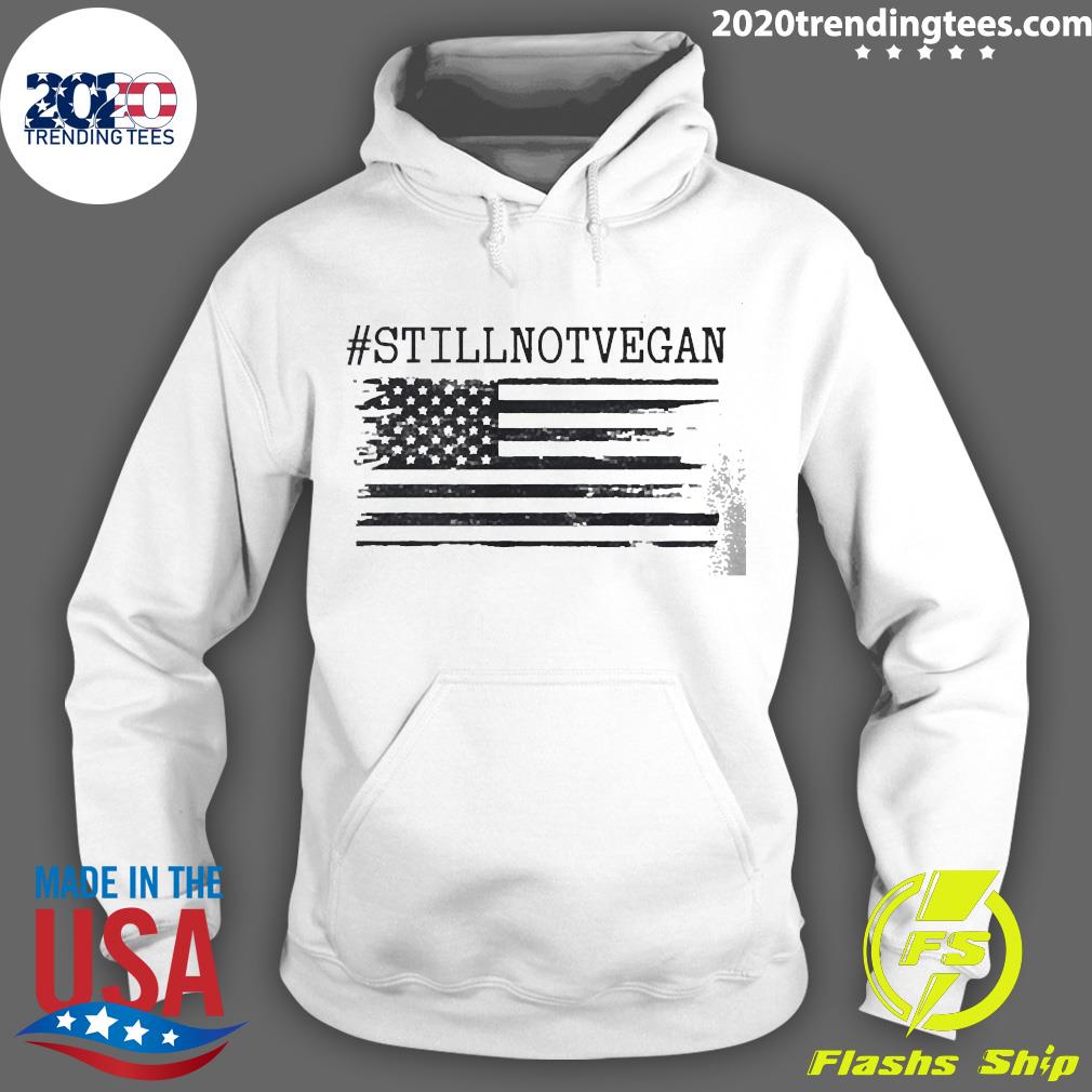 Official #stillnotvegan Flag American - Adult & Kids T-Shirts, Sweatshirts & Hoodies apparel design preview 2