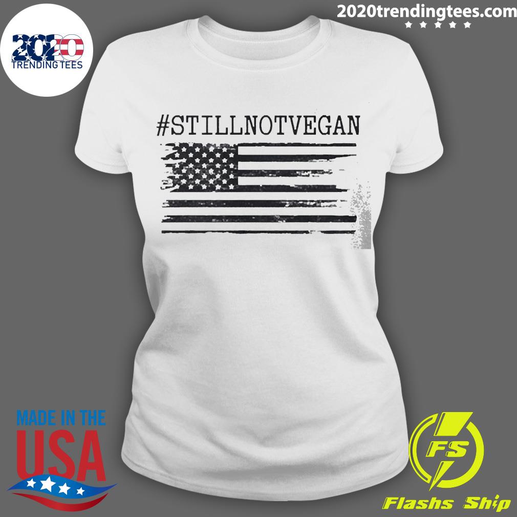 Official #stillnotvegan Flag American - Adult & Kids T-Shirts, Sweatshirts & Hoodies apparel design preview 3
