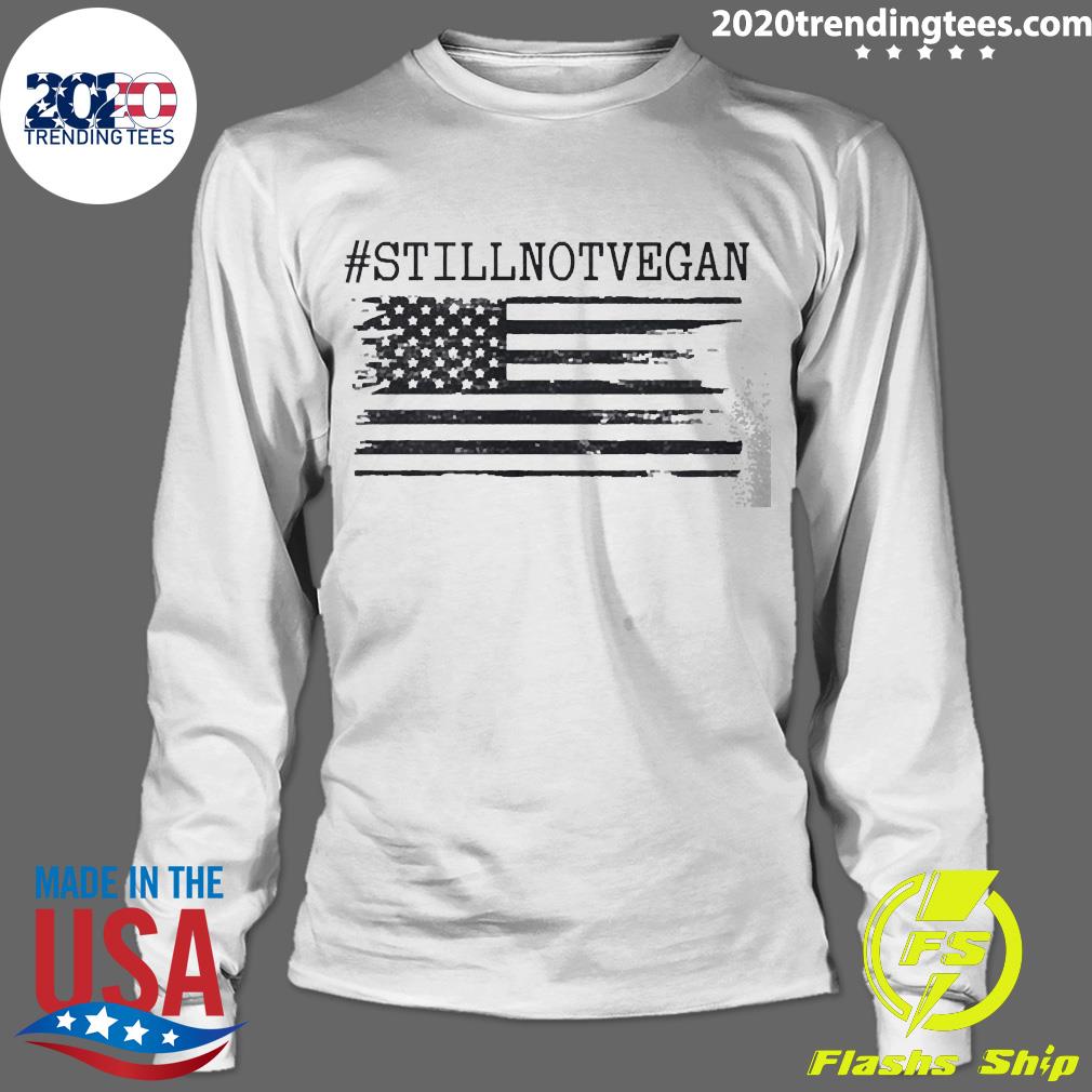 Official #stillnotvegan Flag American - Adult & Kids T-Shirts, Sweatshirts & Hoodies apparel design preview 4
