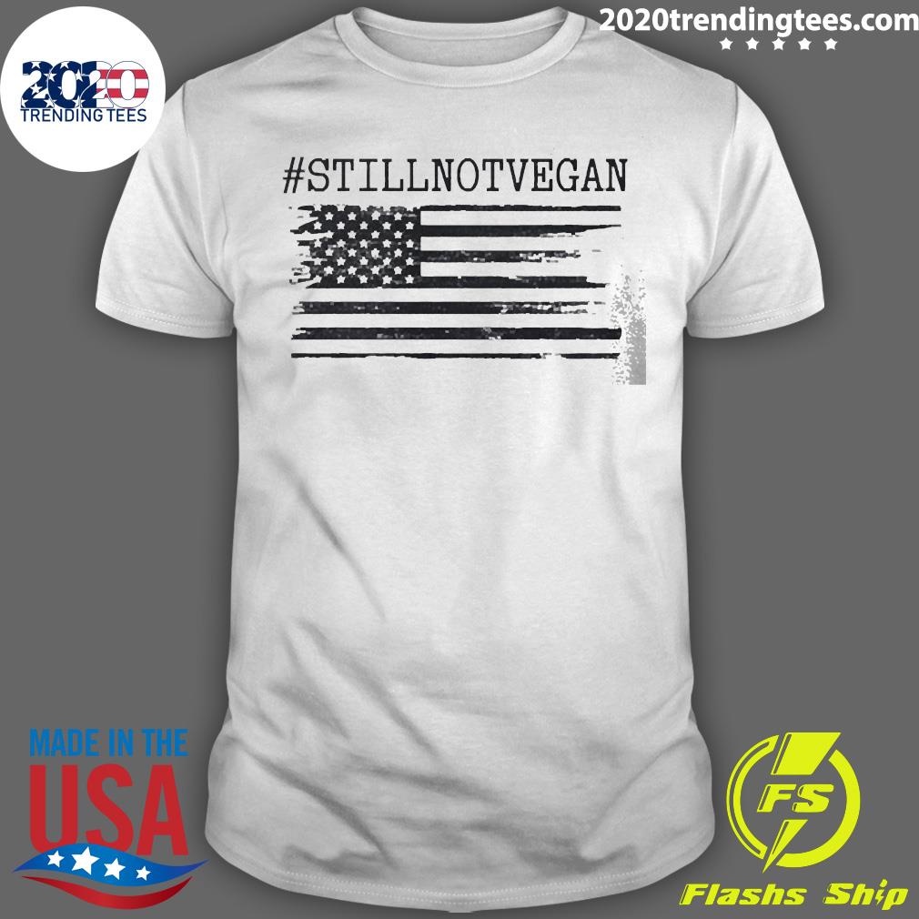 Official #stillnotvegan Flag American - Adult & Kids T-Shirts, Sweatshirts & Hoodies apparel design preview 1