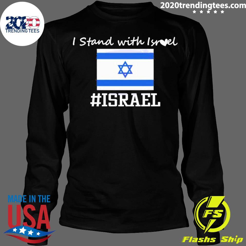 Official stop War Flag I Stand With Israel - Adult & Kids T-Shirts, Sweatshirts & Hoodies apparel design preview 4