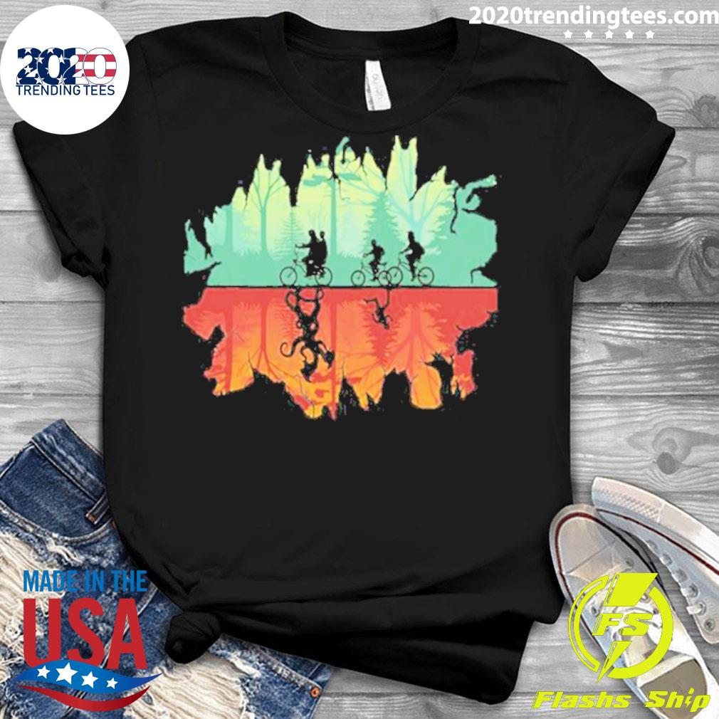 Official stranger Things Visit The Upside Down - Adult & Kids T-Shirts, Sweatshirts & Hoodies apparel design preview 3
