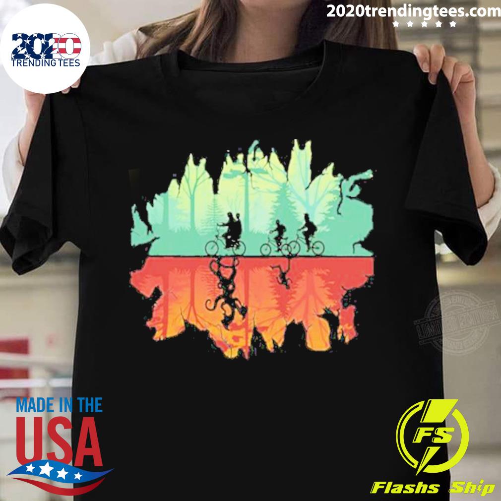 Official stranger Things Visit The Upside Down - Adult & Kids T-Shirts, Sweatshirts & Hoodies apparel design preview 1